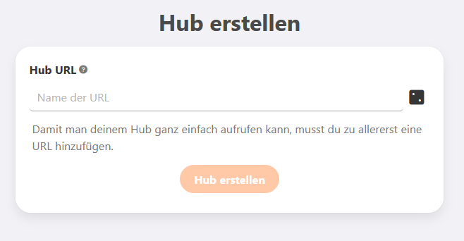 Flowdust Hub Url wählen