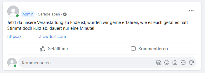 Flowdust Hub auf Facebook teilen
